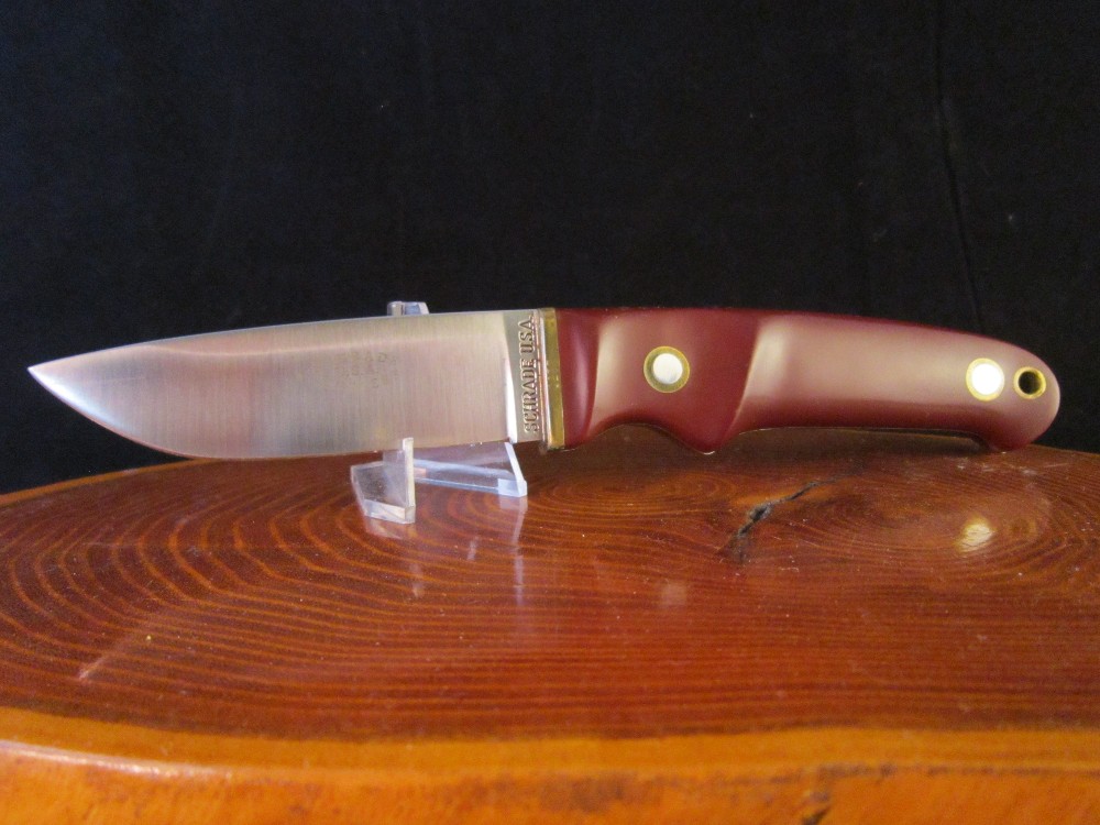 Fancy Drop point Hunting Knife, box elder