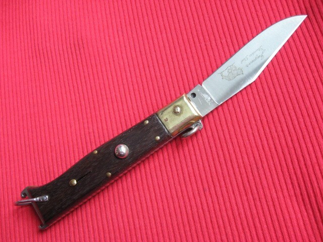 Vintage Italian Zoppis Jaguar Ring Pull Switchblade Knife