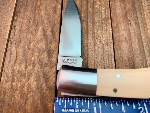 Vintage Regent Sherwood Stainless made in Japan Knife Wood Handle smooth  Blade