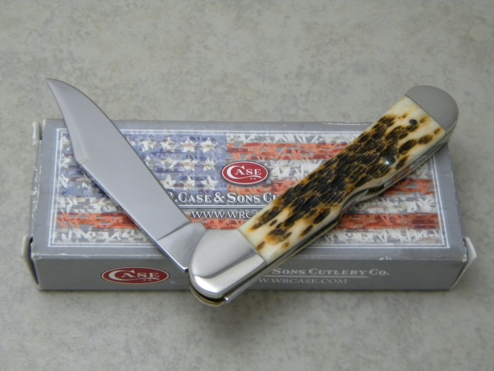 W.R. Case & Sons Fishing knife in amber bone for sale near me