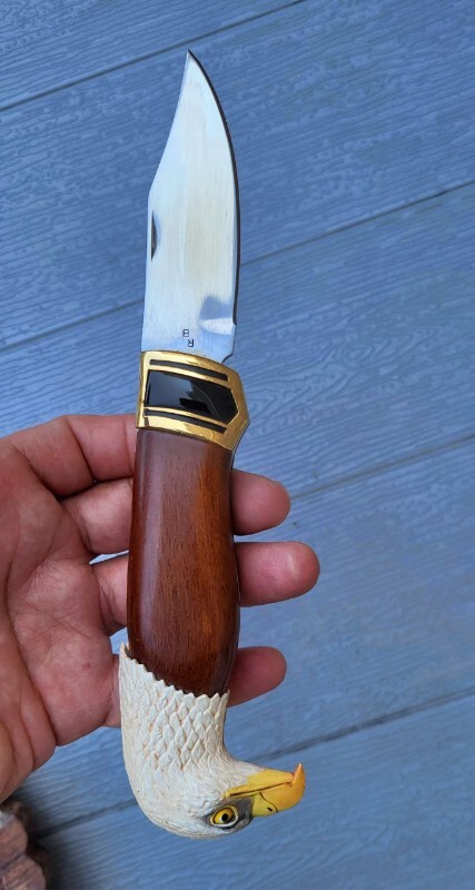 Franklin Mint Brass Handle Collectible Folding Knives for sale