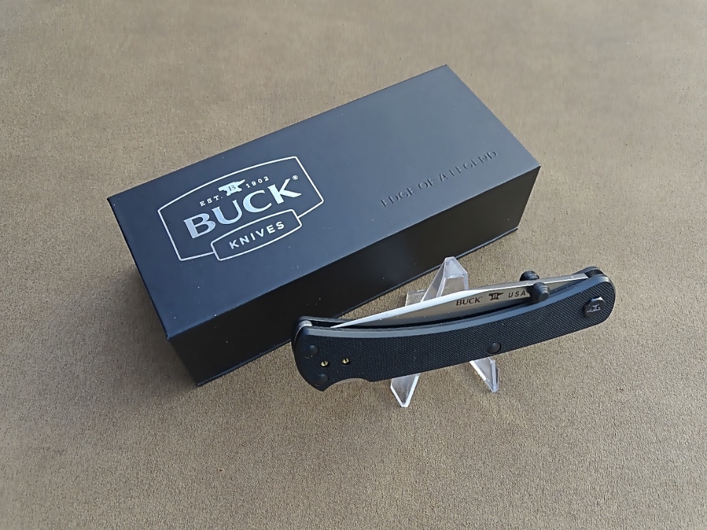 Buck 110 Slim Pro TRX Lock Back Knife Black G-10 Handle S30V Blade - New