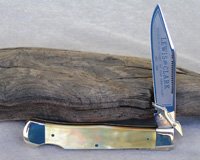 Bulldog Brand Lewis and Clark Swing Guard Gold Lip Pearl Prototype Knife