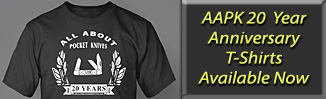 All About Pocket Knives 20th Anniversary T-Shirts