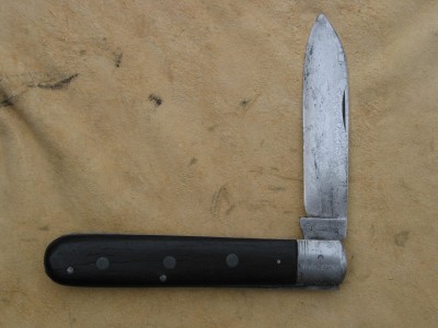 H. Boker &amp; Co. Solingen. 4 &amp; 3/4" long with ebony handles.