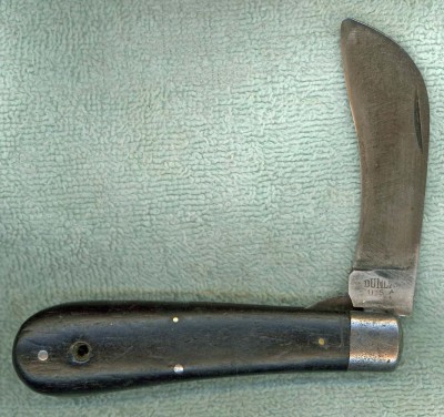 These were made by Camillus for Sears before Albert Baer left Camillus (1940) to purchase Ulster Knife Co. in January 1941. So my best guess at dating this one would be 1940 or before. 
<br />However, Goin's dates Dunlap as 1938-1942. Even though there seems t