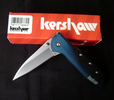 Kershaw Leek 1660BB - Half Open with box.JPG
