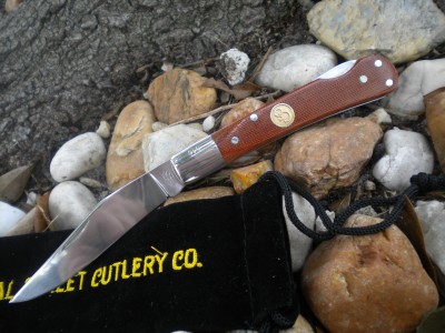 Canal street Cutlery Micarta Canvas Pinch Lockback knife 003.JPG