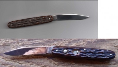 Presto Pat. Jan 30/40<br />Geo. Schrade<br />Knife Co. Inc<br />B`PT.Conn