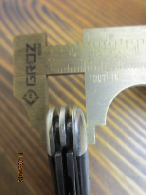 ...and about 1/16" thicker or .4375 on the secondary end