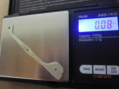 the almost fully profiled new liner weighs in at .08 oz