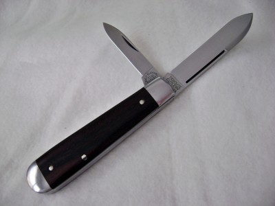 GEC 152212 Ebony - Huckleberry Boy's Knife - Angle Open.JPG