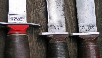 Schrade Walden fixed blades x 3 tangs.jpg
