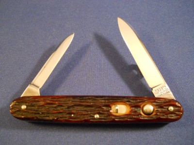 George Schrade Presto 3 3/8" Double Jigged Bone