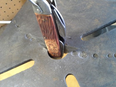 Now center pin.