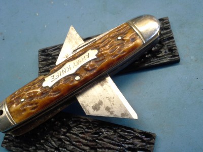 Used a razor to split the center pin. A bit tougher to split nickle silver than brass but still was fairly easy to do.