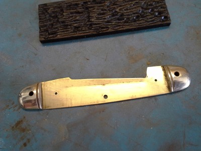 Now to work on the back scale. Cleaned up the back liner.