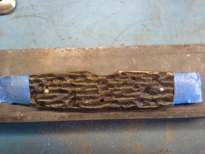 Clearance for nail pull filed in with a half round file.