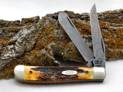 Stag, Damascus &amp; mossy bark