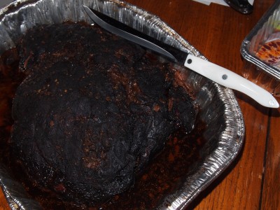 Whole smoked brisket