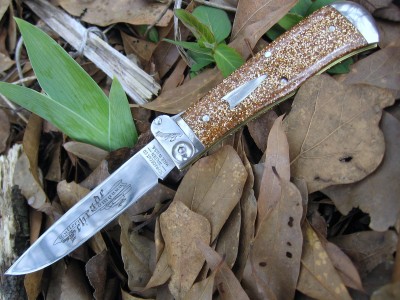 Schrade-GEC Auto Glitter Gold Acrylic 2.JPG