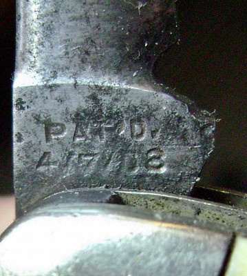 Winchester Cattle Knife Punch Patent Date.JPG