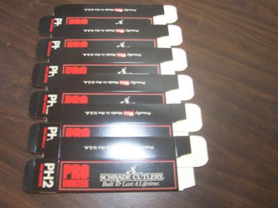 Schrade PH2 boxes for sale on eBay.