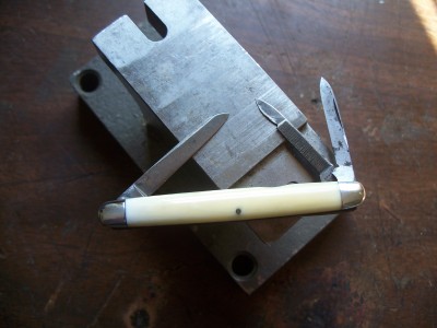 after with some nickel silver bolsters to "hide" the damage