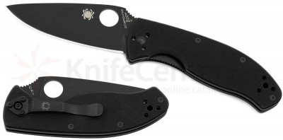 Spyderco C122GBBKP Tenacious Folding Knife 3.38 Black Plain Blade, G10 Handles.jpg