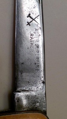 Rather &amp; Co. Gunstock whittler, master blade stamp
