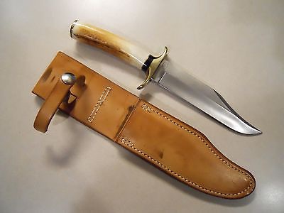 G.W. Stone custom stag fixed blade