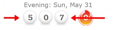 Pick 3 Sunday May 31, 2015.jpg
