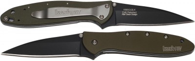 Kershaw Leek - 1660OLBLK Olive Green Both Sides.jpg