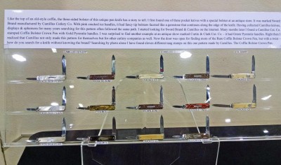 Camillus Coffin Bolster Crown Pen Display at OKCA 2016 b.jpg