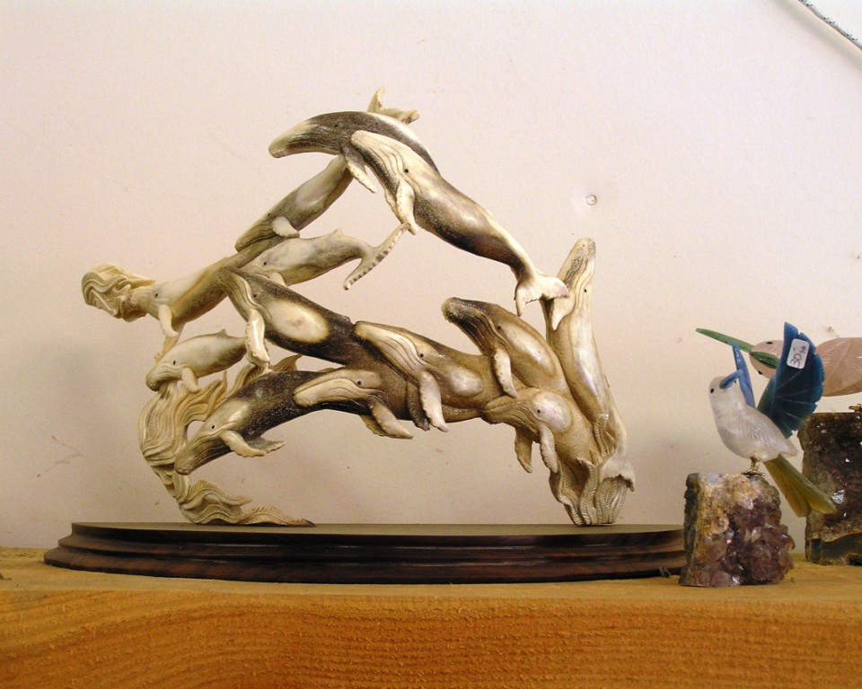 Humpback Whale/Mermaid Carving