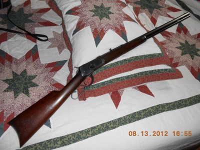 1892 Winchester 32-20  (refurbished at Winchester factory probably in late 1950's)