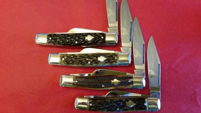 Cowboy's pet knives BKC #304 - 1 of 48, 305 - 1 of 2, 306 - 1 of 24, and 307 - 1 of 11