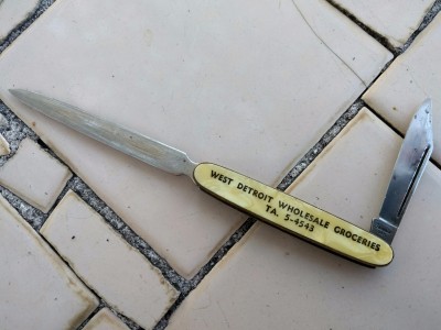 Ambassador U.S.A. letter opener advertising jack