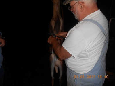 Rocky being used to start the process