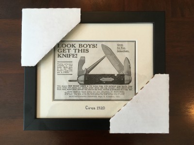 1920 Boy Scout Knife Advertisement