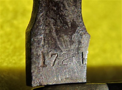 Reverse side of Ulster Blade