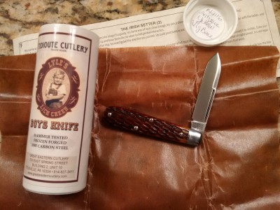 GEC Lick Creek boy's knife, jigged bone handles