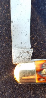No pattern stamp, etch? Probably not