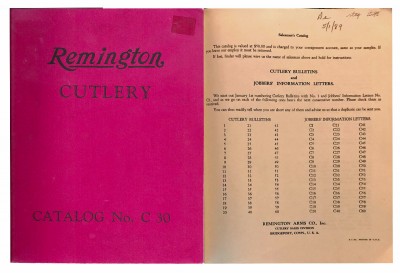 Remington Catalog C30 circa 1930
