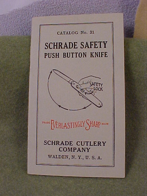 Schrade Safety Push Button Knife catalog  No. 31