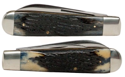 Union Cut. Co. Olean N.Y. Blue Black Bone Handles