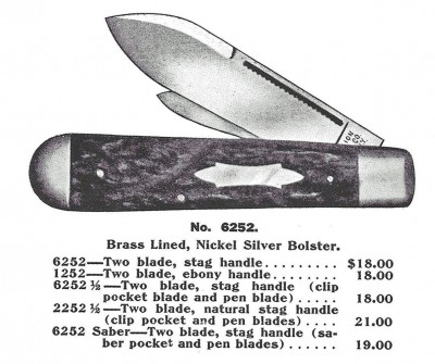 Union Cut. Co. Olean N.Y. Jack Knife Catalog Image