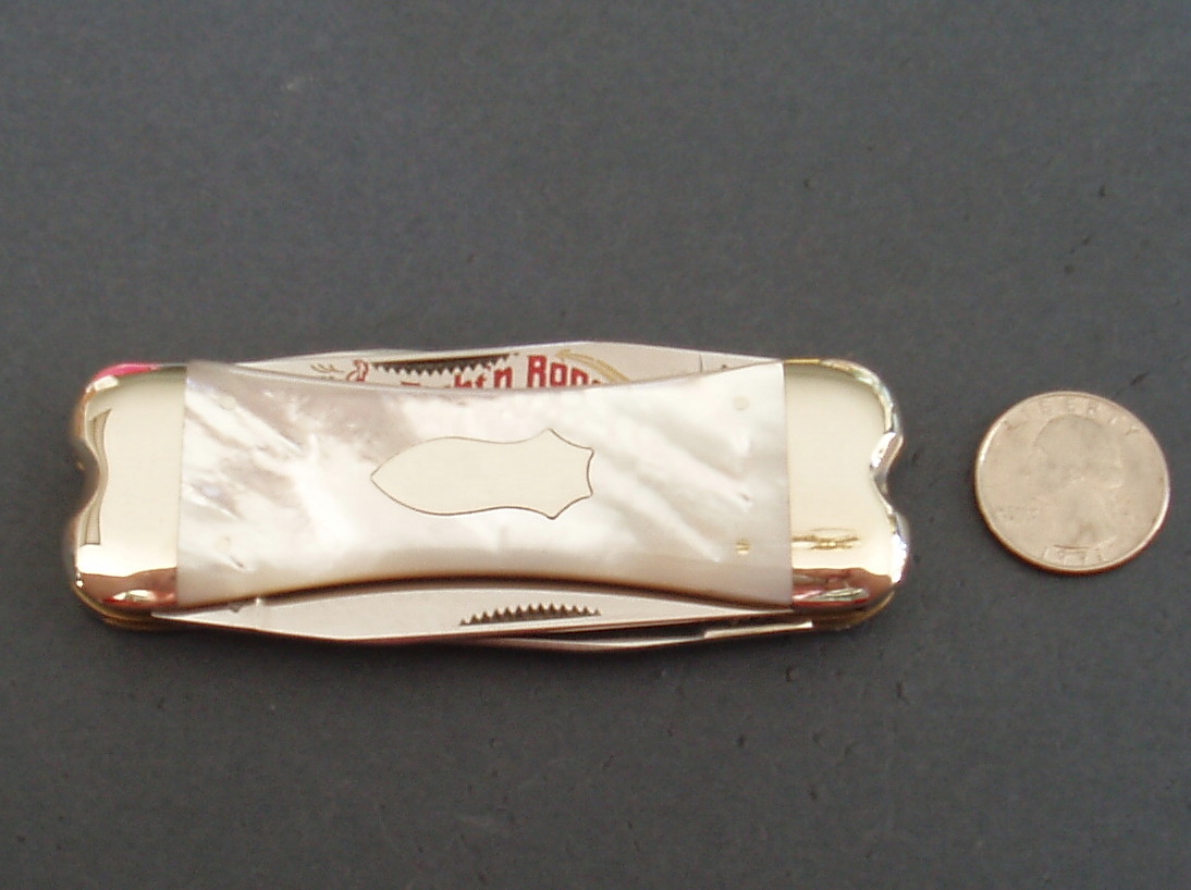 20th anniversary Fightn Rooster Mother of Pearl (4) Blade Rat