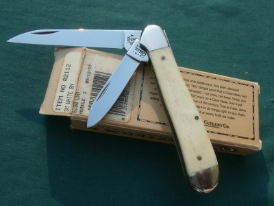 Smooth White Bone Wharncliffe - $65