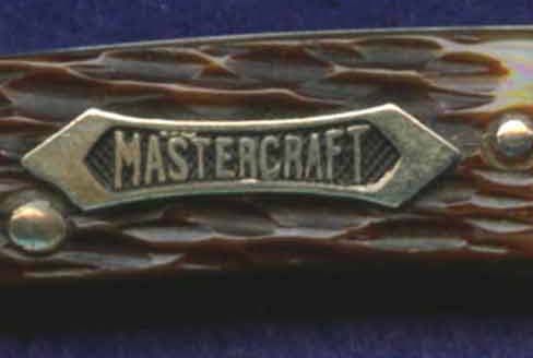 This is the Robeson MasterCraft shield with the black background. The MasterCraft knives had the bronze bearings between the blade tang and backspring. Pre-WWII.